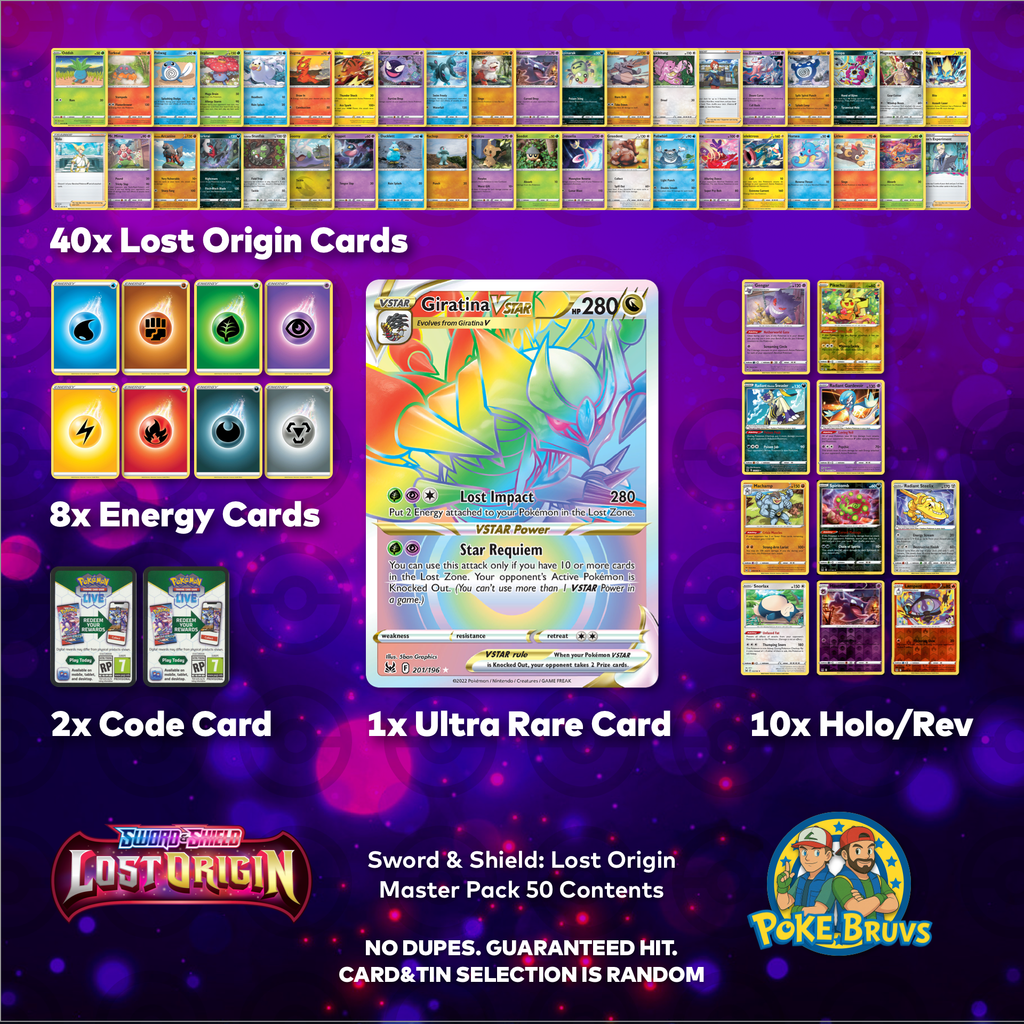 Pokemon TCG Sword & Shield: Lost Origin Master Pack x50