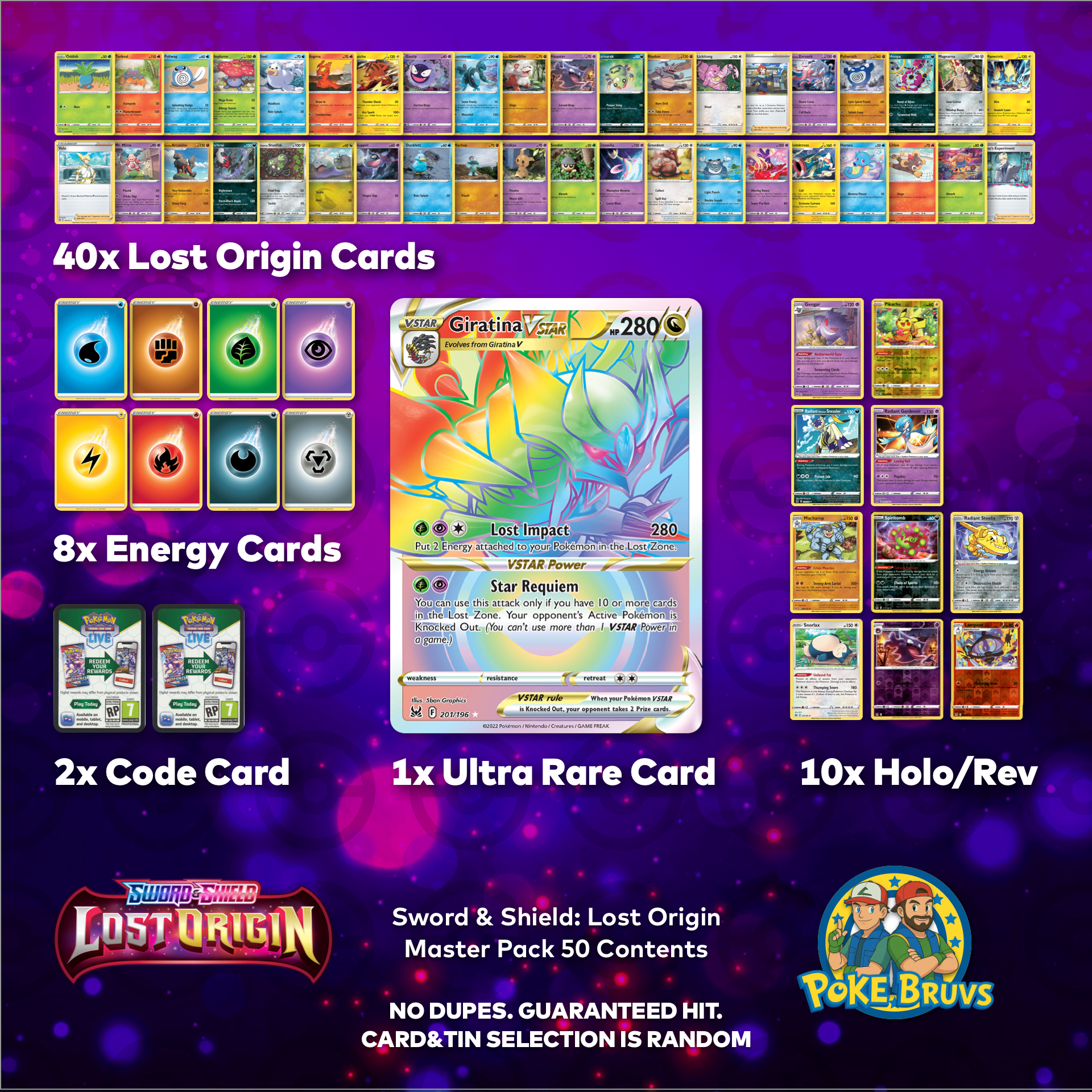 Pokemon TCG Sword & Shield: Lost Origin Master Pack x50