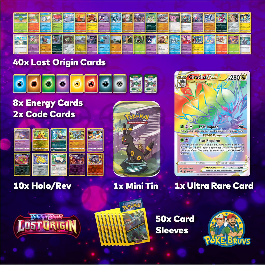 Pokemon TCG Sword & Shield: Lost Origin Master Pack x50 w/ Mini Tin