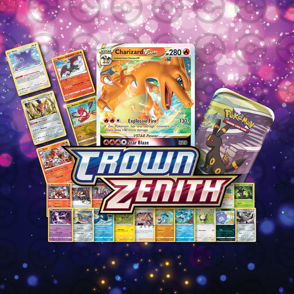 Pokemon TCG Sword & Shield: Crown Zenith Master Pack x25 w/ Mini Tin