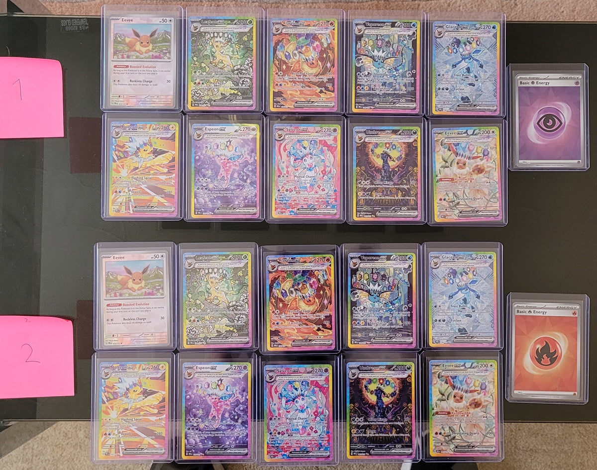 Pokémon TCG: Prismatic Evolutions Complete 11-Card God Pack Set x2 (Mint, Pack-Fresh)