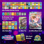 Pokemon TCG Sword & Shield: Fusion Strike Master Pack x50 w/ Mini Tin