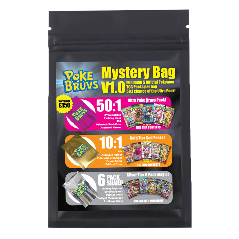 Poke Bruvs Pokemon TCG Mystery Booster Pack Bundle