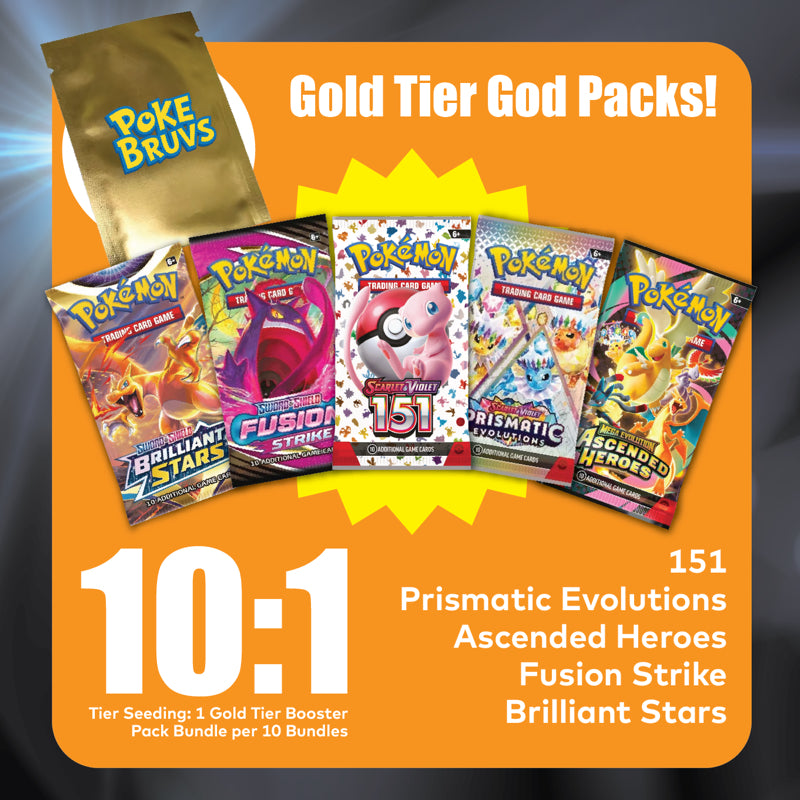Poke Bruvs Pokemon TCG Mystery Booster Pack Bundle