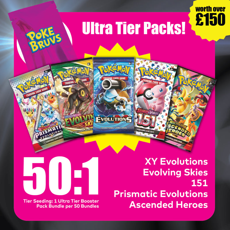 Poke Bruvs Pokemon TCG Mystery Booster Pack Bundle