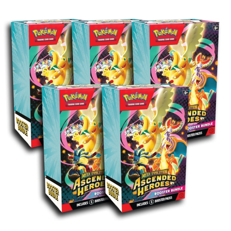 Pokémon TCG: 5x Ascended Heroes Official Sealed Booster Bundles – Poke Bruvs