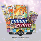 Pokemon TCG Sword & Shield: Crown Zenith Master Pack x25 w/ Mini Tin