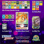 Pokemon TCG Sword & Shield: Crown Zenith Master Pack x25 w/ Mini Tin