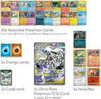 Pokemon TCG: 25 Card Mystery Pack incl. 5 Guaranteed Holos | + 1x Ultra Rare Card
