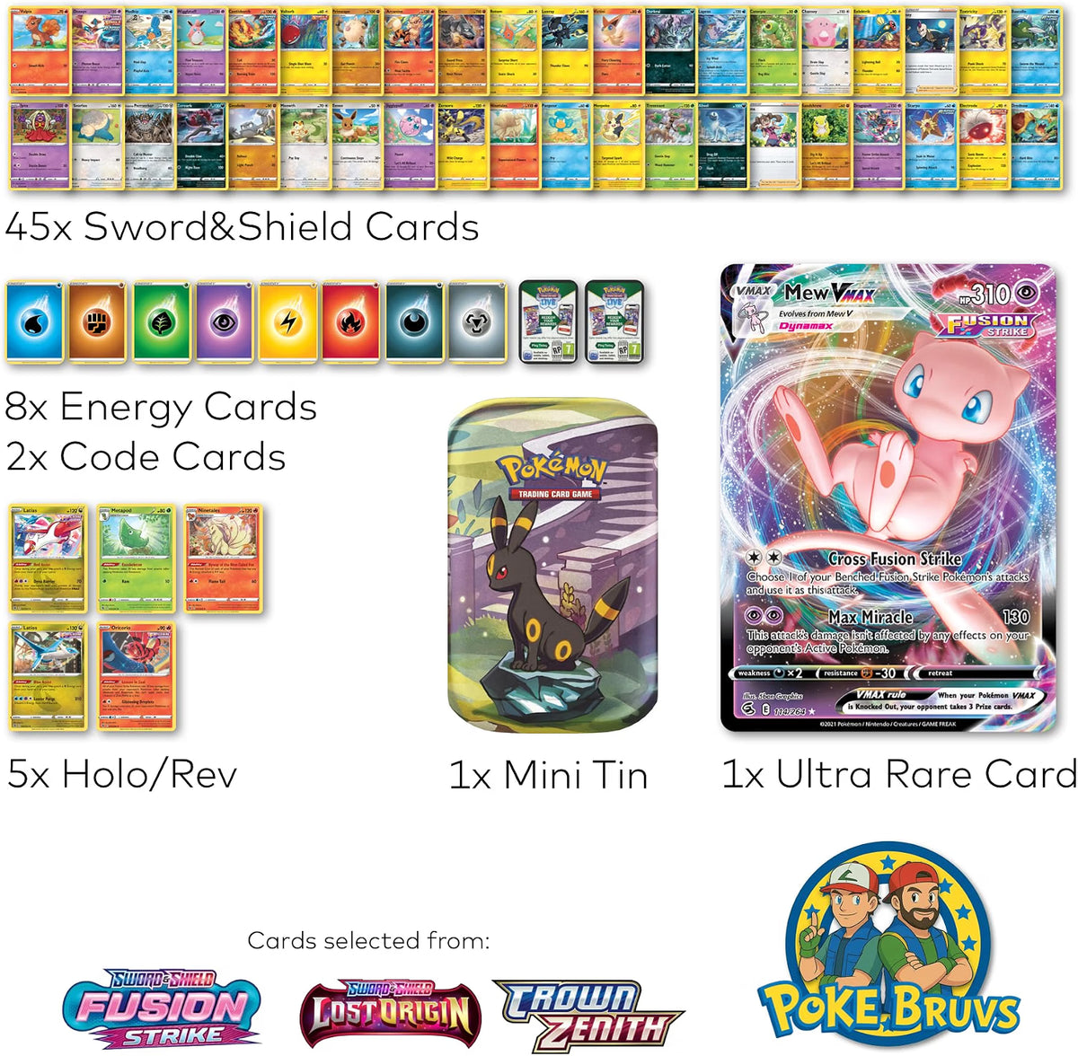 Pokemon TCG Sword & Shield: Mystery Pack x50 w/ Mini Tin