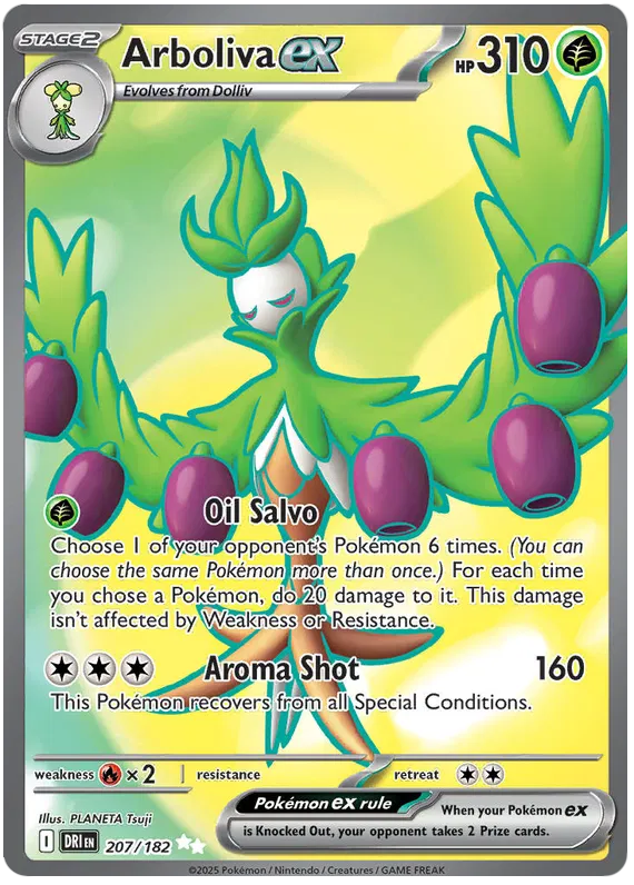 Arboliva EX 207/182 - Scarlet&Violet: Destined Rivals Pokemon Card