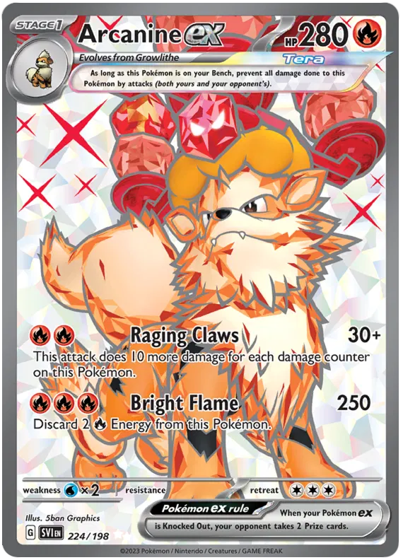 Arcanine 224/198 - Scarlet&Violet: Base Set Pokemon Card