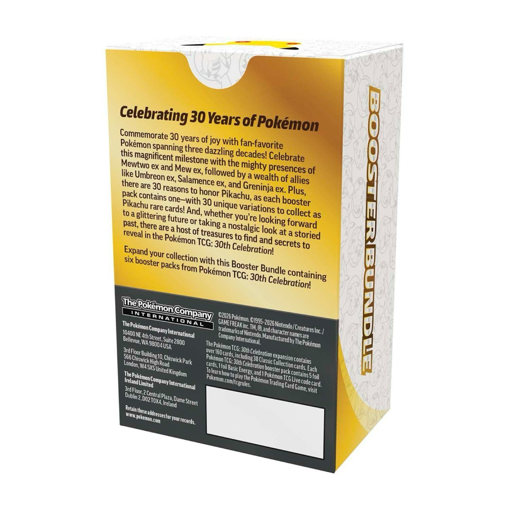 Pokémon TCG: 30th Celebration Anniversary Booster Bundle