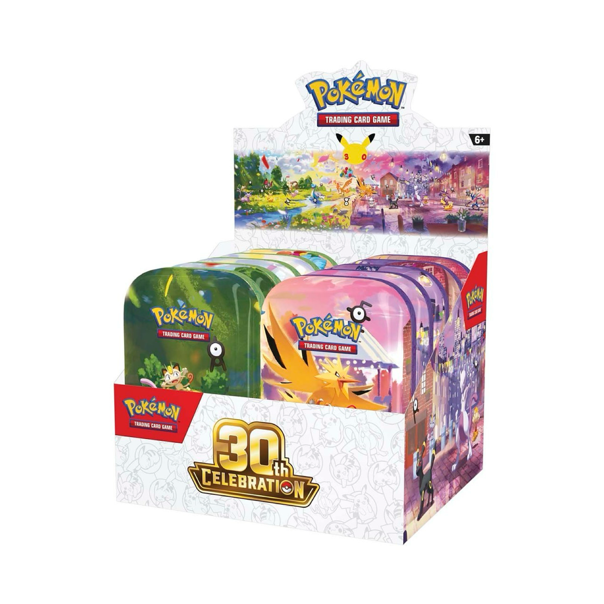 Pokémon TCG: 30th Celebration Anniversary Mini Tin Display