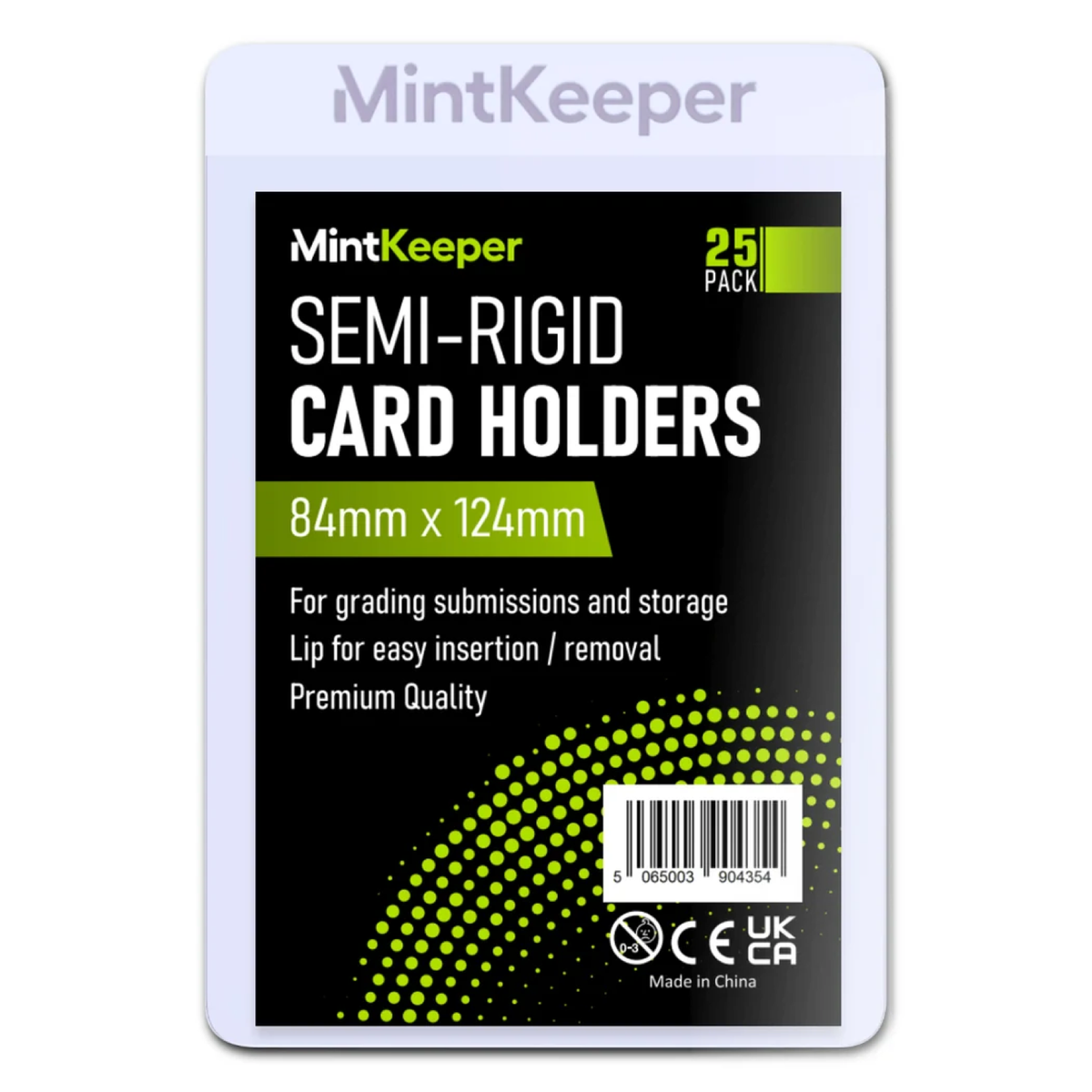 MintKeeper - Semi Rigid Card Holders For Grading Submissions- (25)