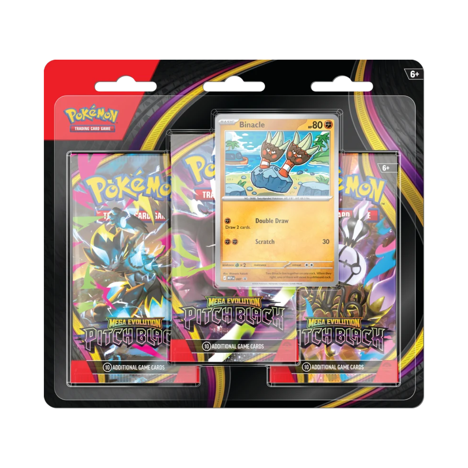 Pitch Black 3 Pack Blister Binacle