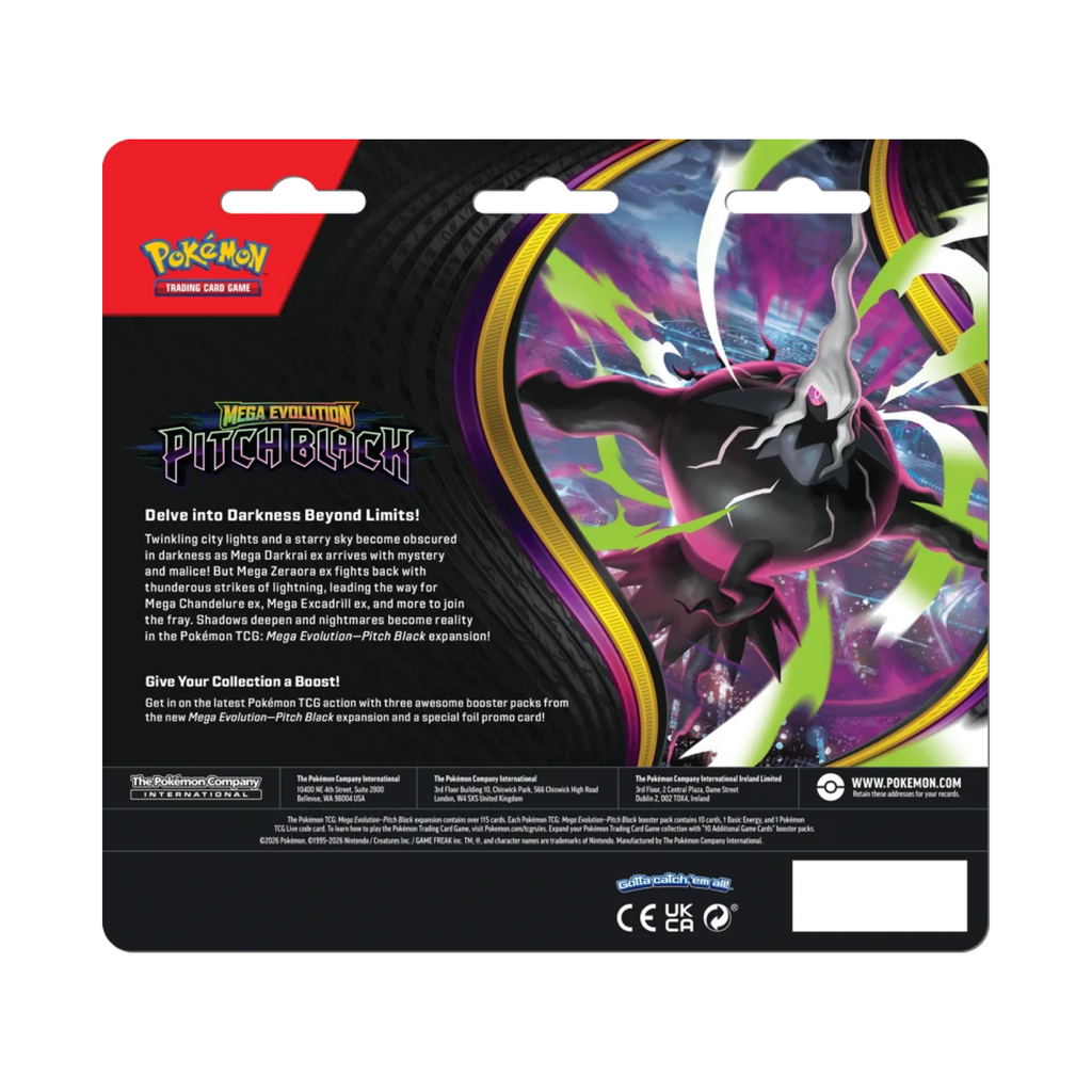 Pitch Black 3 Pack Blister Binacle