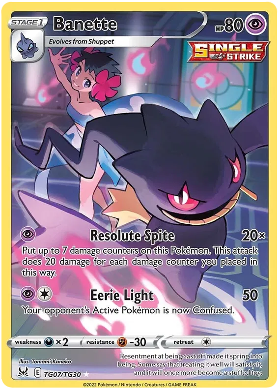 Banette TG07/TG30 - Sword&Shield: Lost Origin Pokemon Card