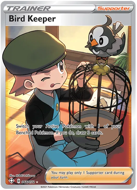 Bird Keeper 066/072 - Sword&Shield: Shining Fates Pokemon Card
