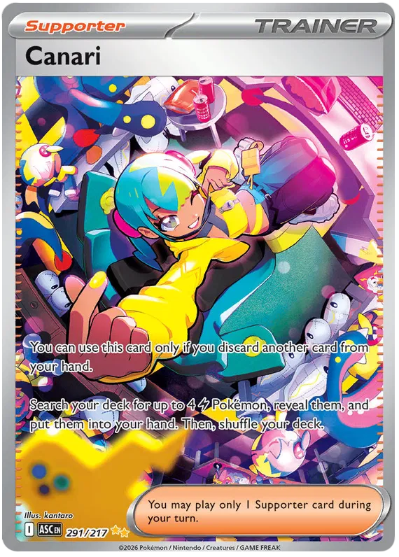 Canari 291/217 - Mega Evolution: Ascended Heroes Pokemon Card