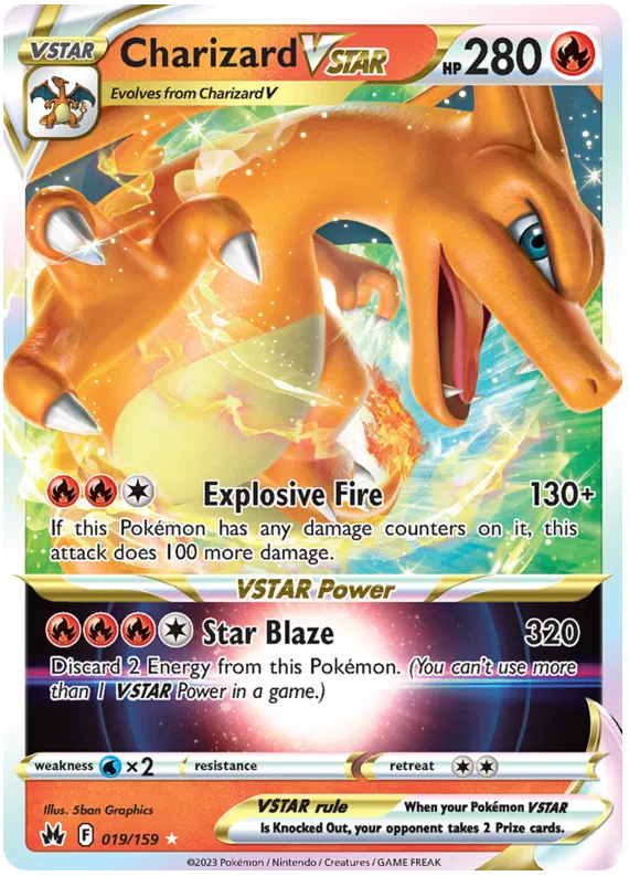 Charizard Vstar 019/159 - Sword&Shield: Crown Zenith Pokemon Card