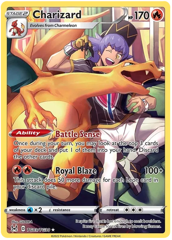 Charizard TG03/TG30 - Sword & Shield: Lost Origin Pokemon Card