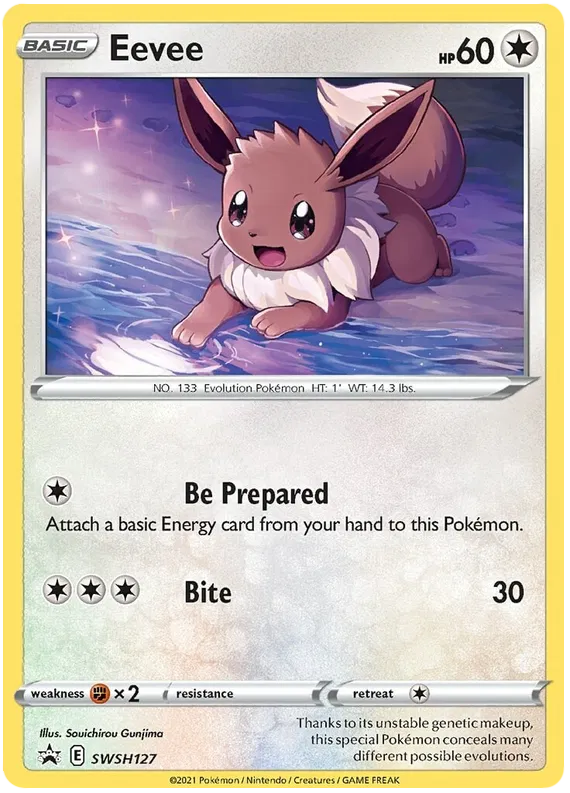 Eevee SWSH127 - Sword&Shield: Black Star Promo Pokemon Card