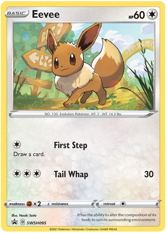 Eevee SWSH095 - Sword&Shield: Black Star Promo Pokemon Card
