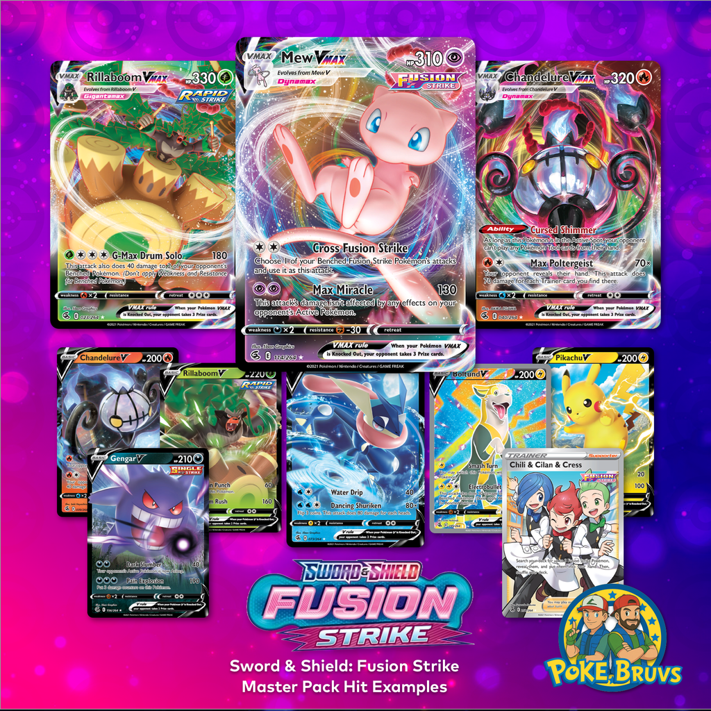 Pokemon TCG Sword & Shield: Fusion Strike Master Pack x25 w/ Mini Tin