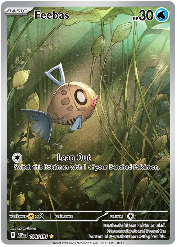 Feebas 198/191 - Scarlet&Violet: Surging Sparks Pokemon Card