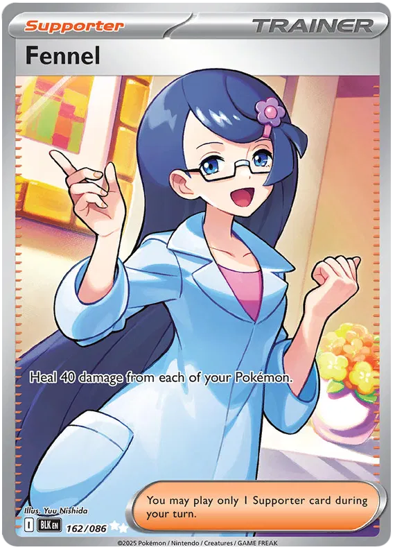 Fennel 162/086 - Scarlet&Violet: Black Bolt Pokemon Card