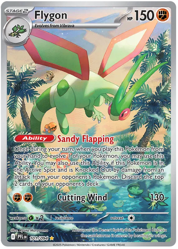 Flygon 101/094 - Mega Evolutions: Phantasmal Flames Pokemon Card