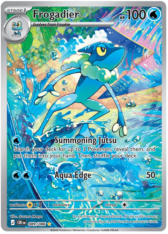Frogadier 089/086 - Mega Evolution: Chaos Rising Pokemon Card