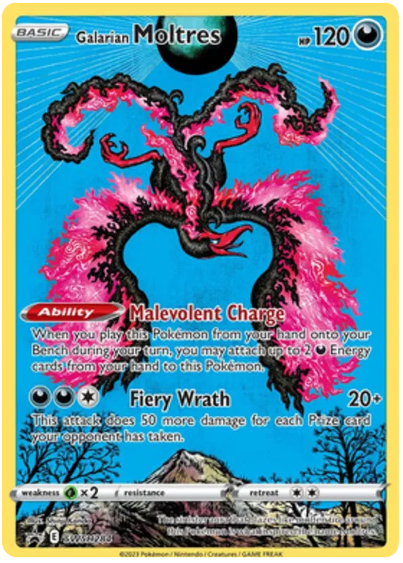 Galarian Moltres SWSH284 - Sword&Shield: Black Star Promo Pokemon Card