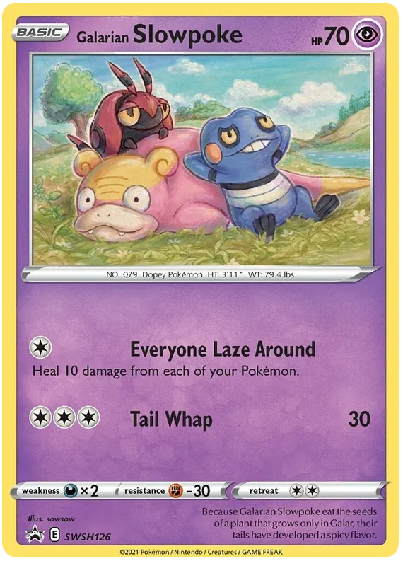 Galarian Slowpoke SWSH126 - Sword & Shield: Black Star Promo Pokemon Card