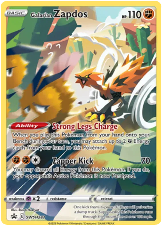 Galarian Zapdos SWSH283 - Sword&Shield: Black Star Promo Pokemon Card