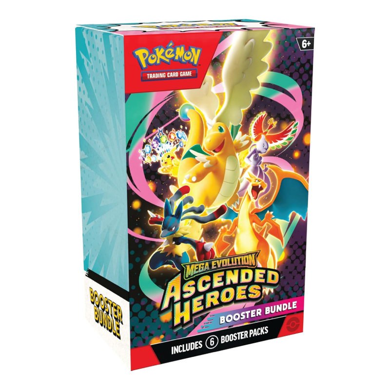 Ascended Heroes Official Sealed Booster Bundle: Pokémon TCG (6 Packs)