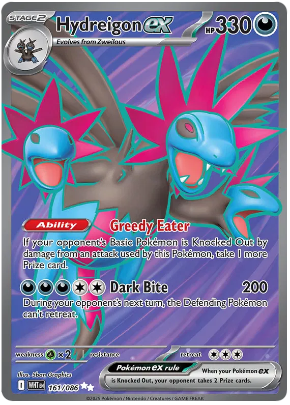 Hydreigon EX 161/086 - Scarlet&Violet: White Flare Pokemon Card