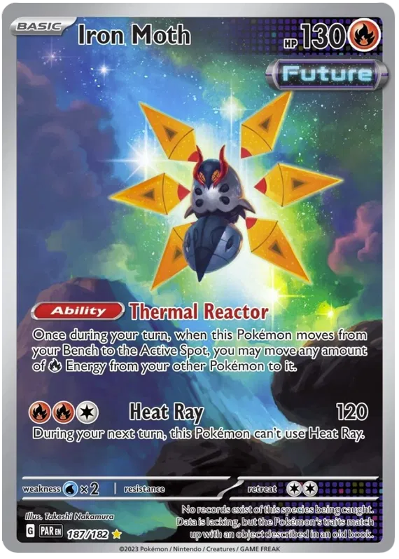 Iron Moth 187/182 - Scarlet&Violet: Paradox Rift Pokemon Card