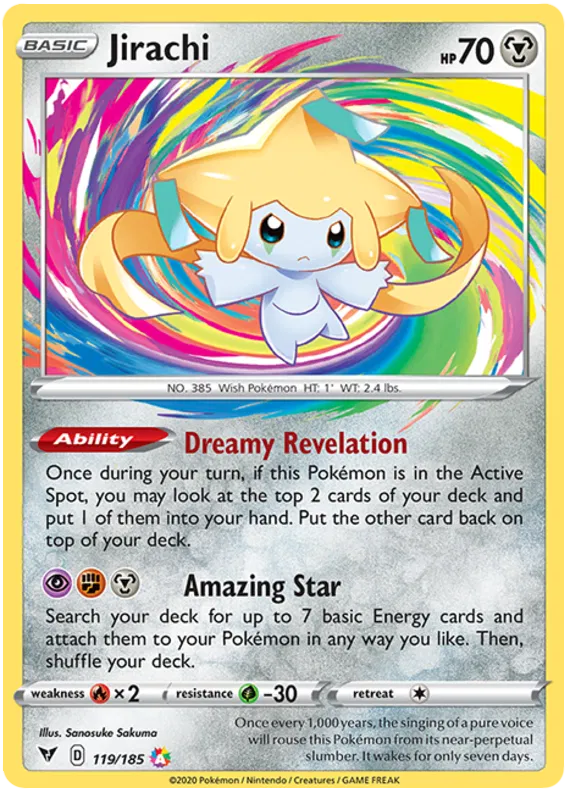 Jirachi 119/185 - Sword&Shield: Vivid Voltage - Pokemon Card