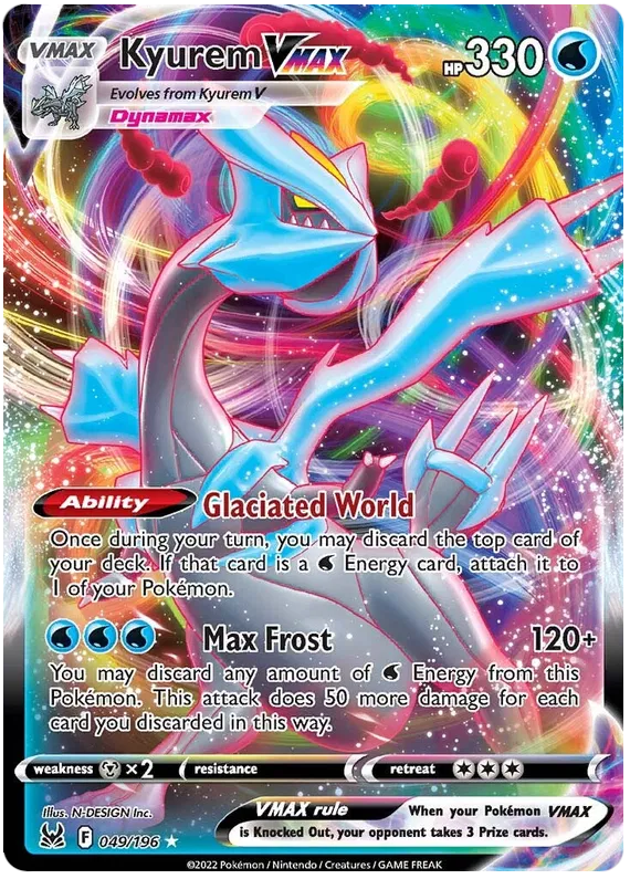 Kyurem VMax - 049/196 - Sword&Shield: Lost Origin Pokemon Card