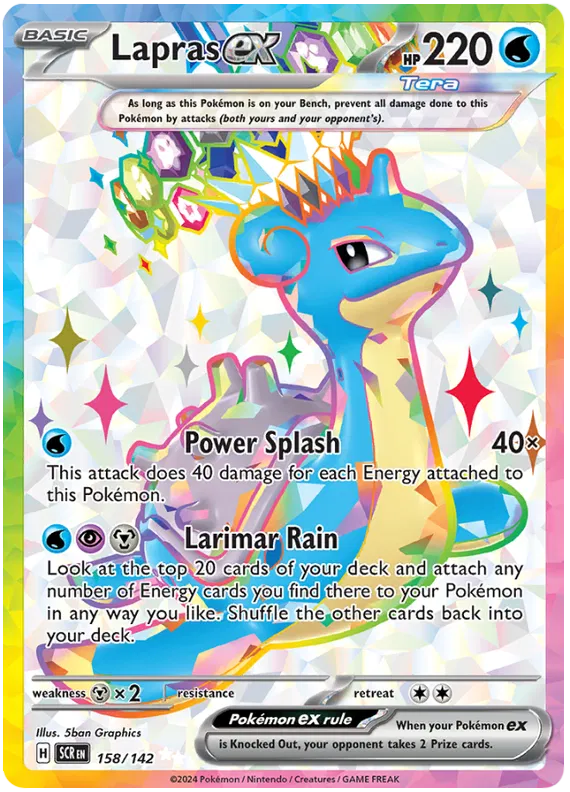 Lapras EX 158/142 - Scarlet&Violet: Stellar Crown Pokemon Card