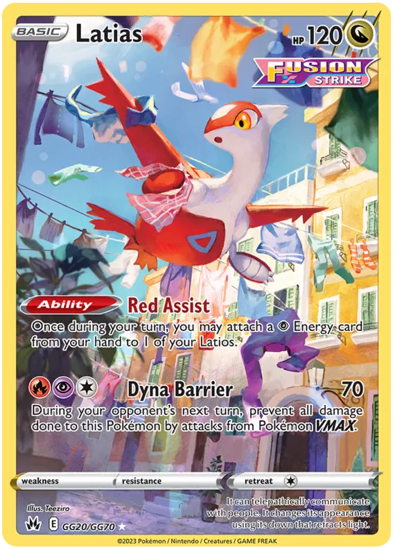 Latias GG20/GG70 - Sword&Shield: Crown Zenith Pokemon Card