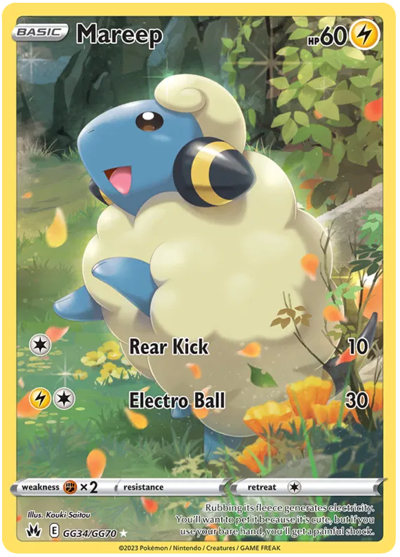 Mareep GG34/GG70 - Sword&Shield: Crown Zenith Pokemon Card