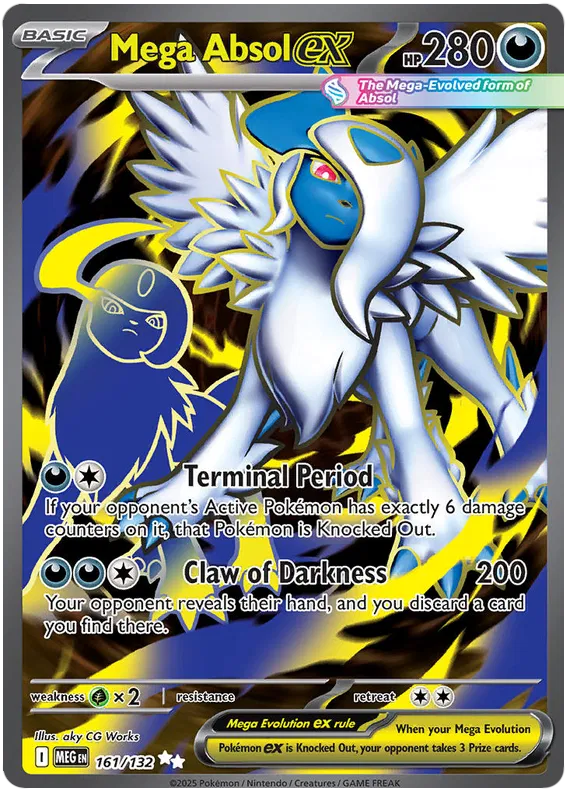 Mega Absol EX 161/132 - Mega Evolutions: Base Set Pokemon Card