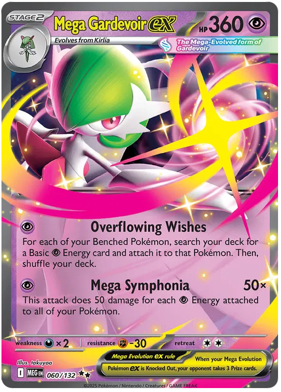 Mega Gardevoir EX 060/132 - Mega Evolutions: Base Set Pokemon Card