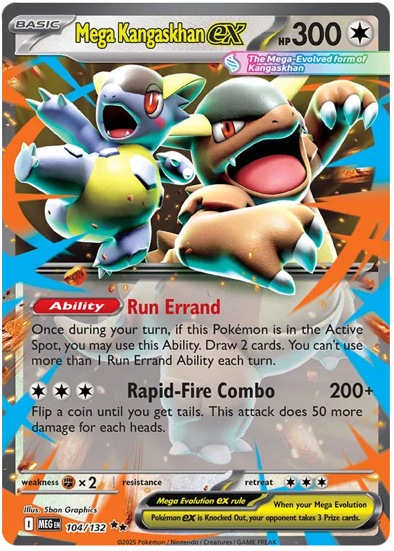 Mega Kangaskhan EX 104/132 - Mega Evolutions: Base Set Pokemon Card