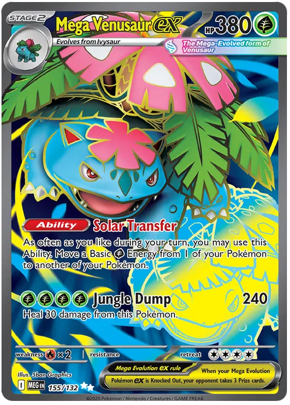 Mega Venusaur EX 155/132 - Mega Evolutions: Base Set Pokemon Card