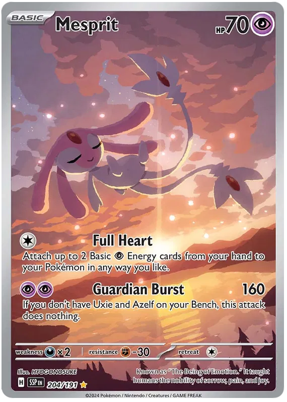 Mesprit 204/191 - Scarlet&Violet: Surging Sparks Pokemon Card