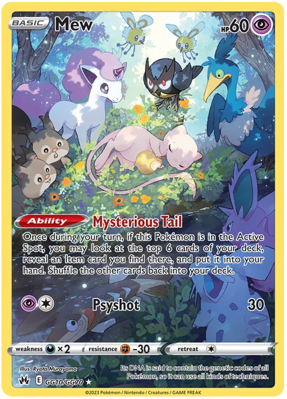Mew GG10/GG70 - Sword & Shield: Crown Zenith Pokemon Card